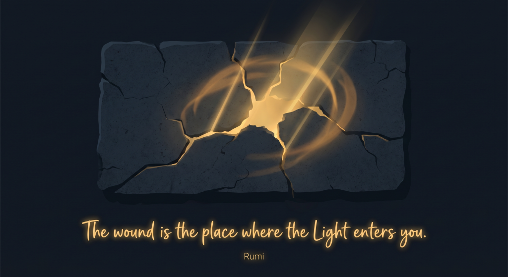 The wound is the place where the Light enters you